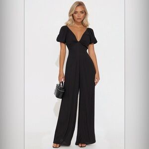 Fashion Nova Classic Black Jumpsuit